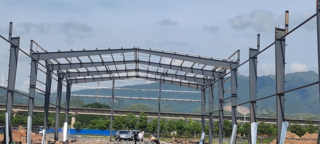 গরম ডুব গ্যালভানাইজড আর্দ্রতা প্রতিরোধী ইস্পাত ফ্রেম গ্রিনহাউস নির্মাণ জন্য সবজি গ্রিনহাউস গুদাম