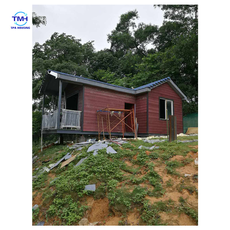 কাস্টমাইজড আকার হালকা ইস্পাত ভিলা জন্য আধুনিক নকশা ইস্পাত কাঠামো ঘর