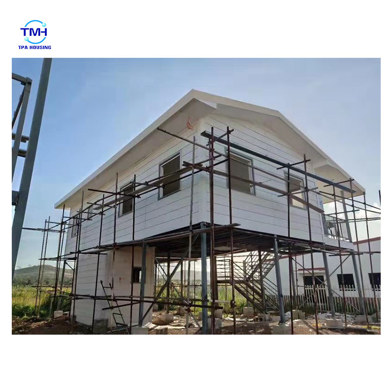 কাস্টমাইজড আকার হালকা ইস্পাত ভিলা জন্য আধুনিক নকশা ইস্পাত কাঠামো ঘর